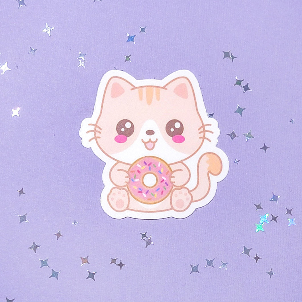 Donut Cat Sticker