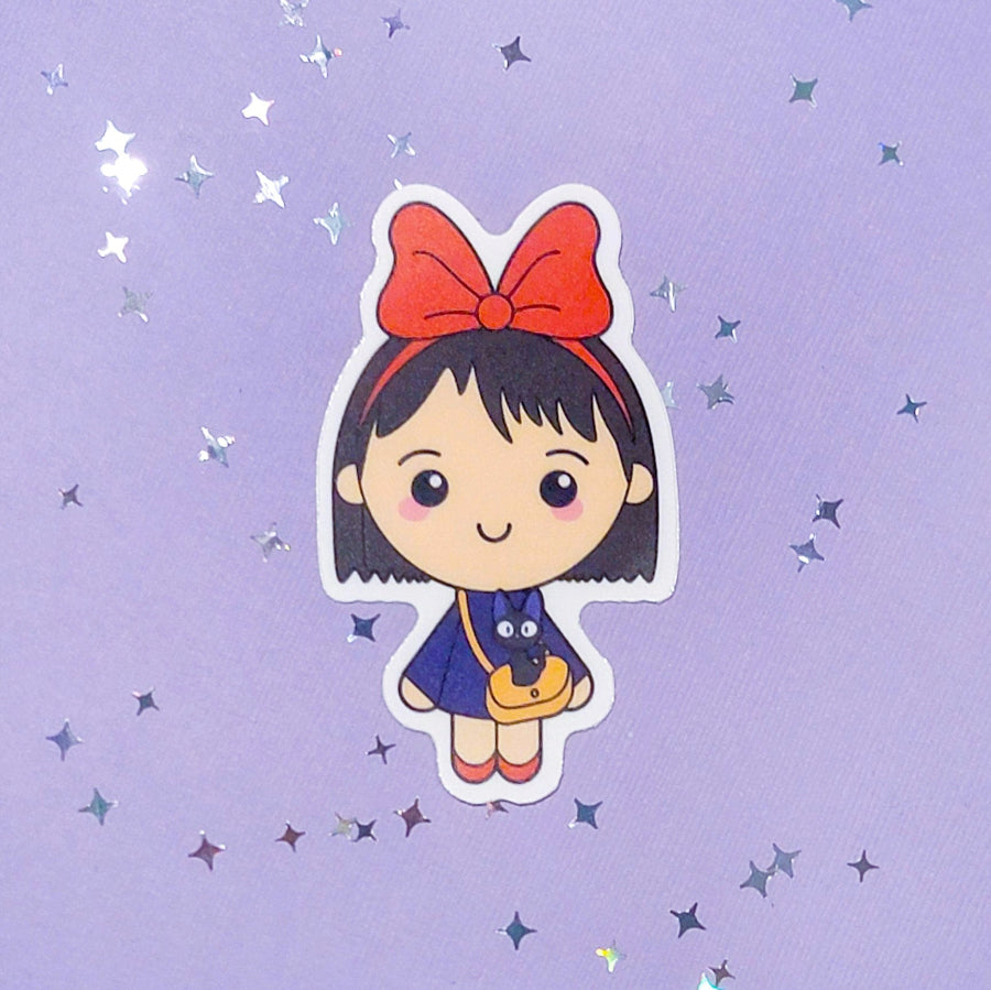 Girl with Cat Sticker