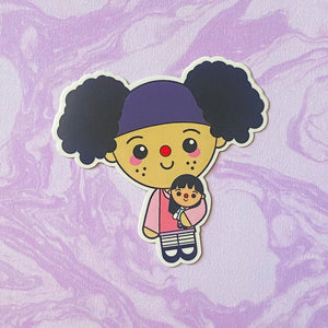 Clown & Dolly Sticker