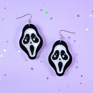 Kawaii Ghostface Earrings