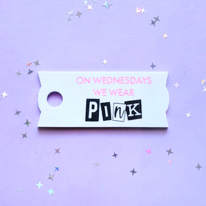 Pink Wednesday Topper