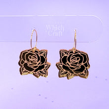 Load image into Gallery viewer, Golden Rose Earrings
