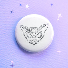 Load image into Gallery viewer, Sugar Skull Cat Button
